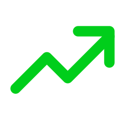 Icono de gráfica ascendente
