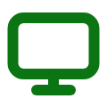 Icono de monitor: diseño web